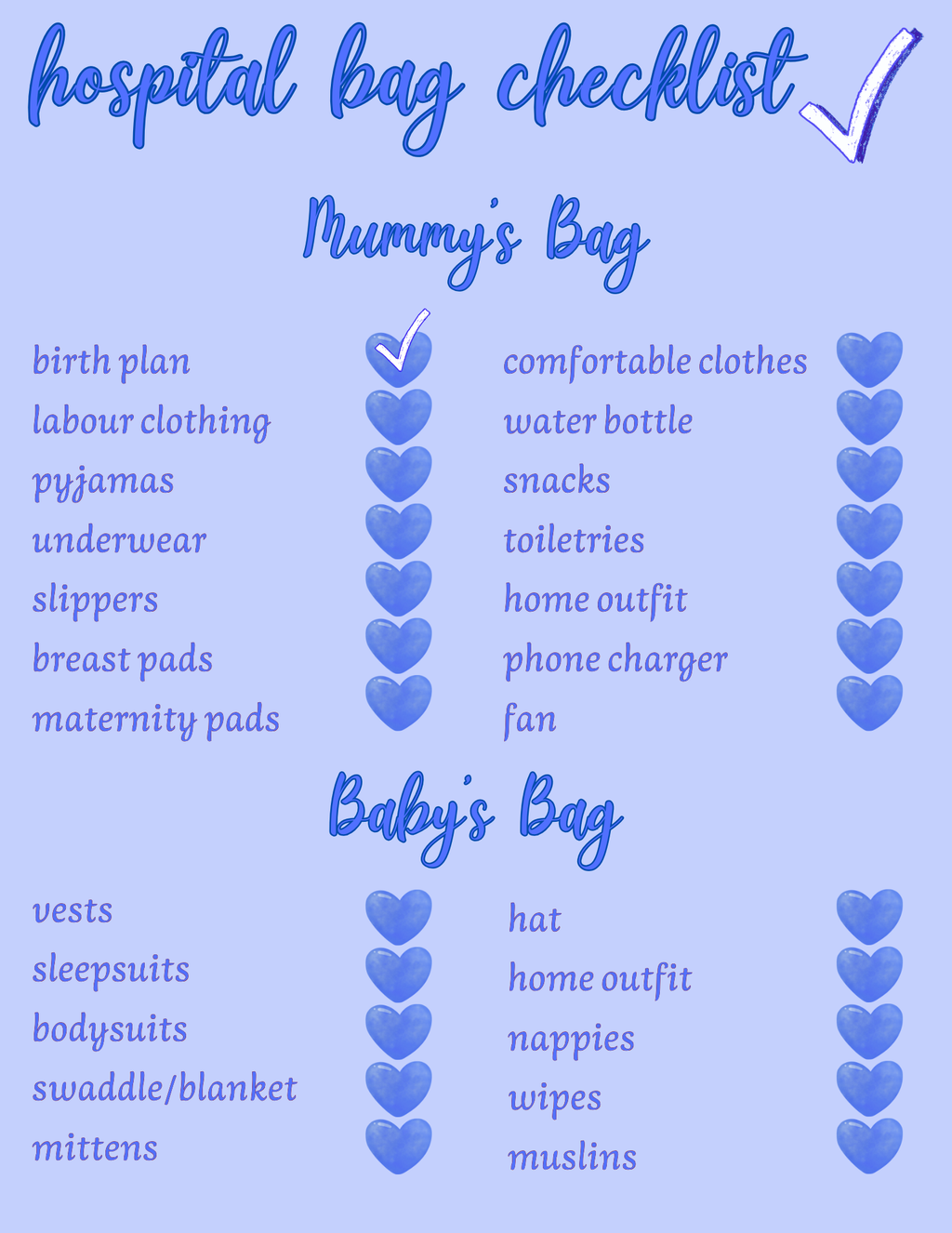 Digital Bump to Baby Journal (Blue)