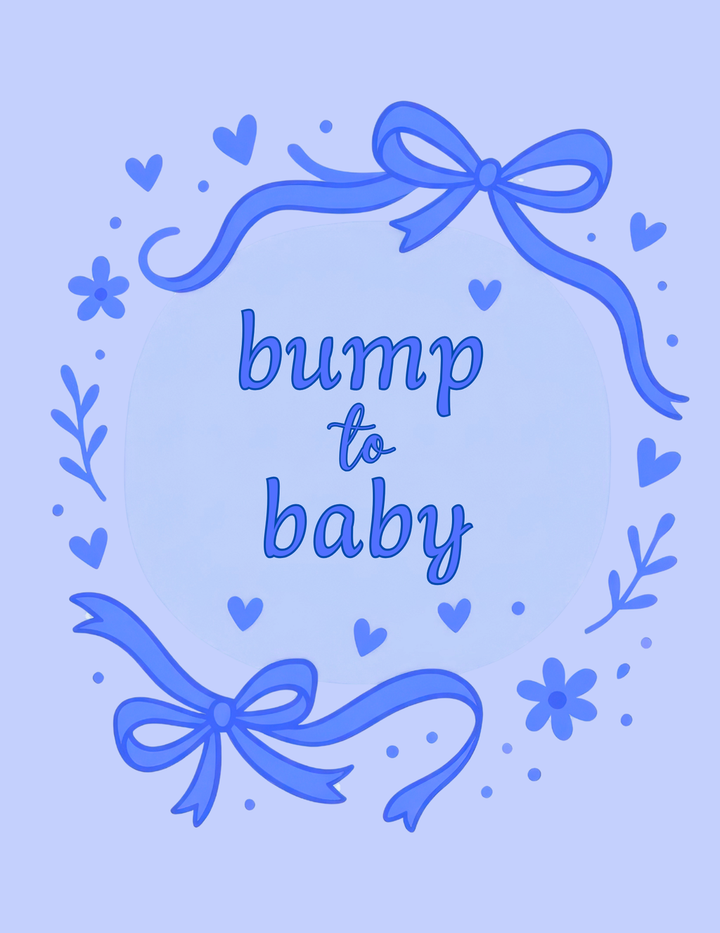 Digital Bump to Baby Journal (Blue)